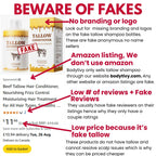 Natural Beef Tallow Plus Shampoo • Scalp Barrier Repair • Free Gifts