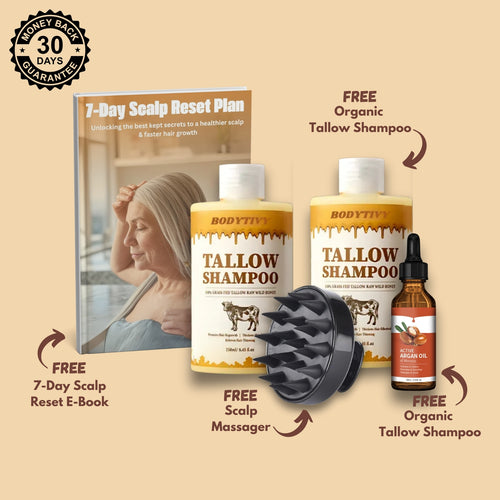 Organic Beef Tallow Shampoo • Hair Moisture & Health • Relief Kit